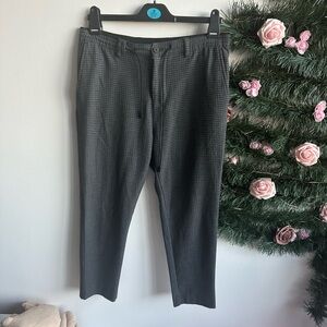 Zara Men's Charcoal Checkered Pants